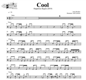 Cool - Jonas Brothers - Full Drum Transcription / Drum Sheet Music - DrumSetSheetMusic.com