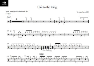 Hail to the King - Avenged Sevenfold - Full Drum Transcription / Drum Sheet Music - Drum Sheet MX