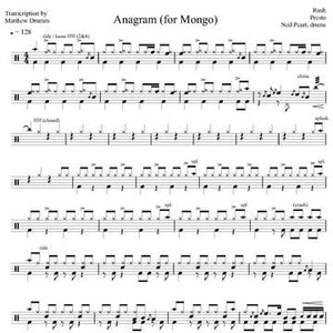 Anagram - Rush - Full Drum Transcription / Drum Sheet Music - Drumm Transcriptions