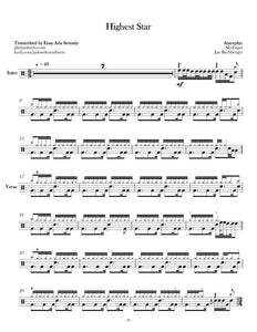Highest Star - Amorphis - Full Drum Transcription / Drum Sheet Music - Jaslow Drum Sheets