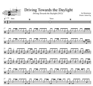 Driving Towards the Daylight - Joe Bonamassa - Full Drum Transcription / Drum Sheet Music - DrumSetSheetMusic.com