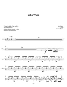 Cabo Wabo - Van Halen - Full Drum Transcription / Drum Sheet Music - Jaslow Drum Sheets