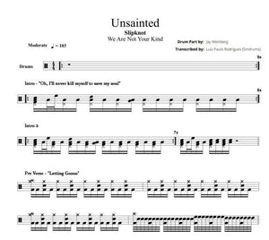 Unsainted - Slipknot - Full Drum Transcription / Drum Sheet Music - Smdrums