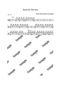 Band on the Run - Paul McCartney and Wings - Full Drum Transcription / Drum Sheet Music - KiwiDrums