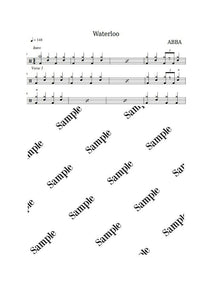 Waterloo - ABBA - Full Drum Transcription / Drum Sheet Music - KiwiDrums