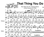 That Thing You Do - The Wonders - Full Drum Transcription / Drum Sheet Music - DrumSetSheetMusic.com