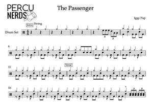 The Passenger - Iggy Pop - Full Drum Transcription / Drum Sheet Music - Percunerds Transcriptions