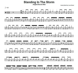 Standing in the Storm - August Burns Red - Full Drum Transcription / Drum Sheet Music - Luca Sowa Drum Sheets
