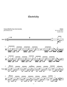Electricity - Delain - Full Drum Transcription / Drum Sheet Music - Jaslow Drum Sheets
