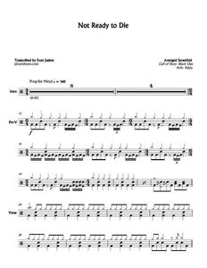 Not Ready to Die - Avenged Sevenfold - Full Drum Transcription / Drum Sheet Music - Jaslow Drum Sheets