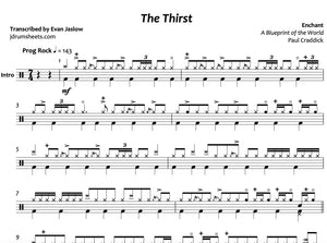 The Thirst - Enchant - Full Drum Transcription / Drum Sheet Music - Jaslow Drum Sheets