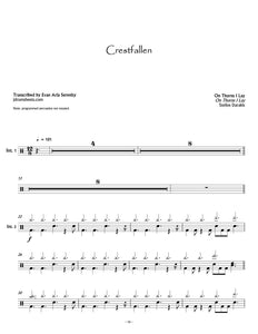 Crestfallen - On Thorns I Lay - Full Drum Transcription / Drum Sheet Music - Jaslow Drum Sheets