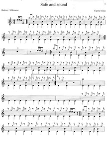 Safe and Sound - Capital Cities - Full Drum Transcription / Drum Sheet Music - Rossoni