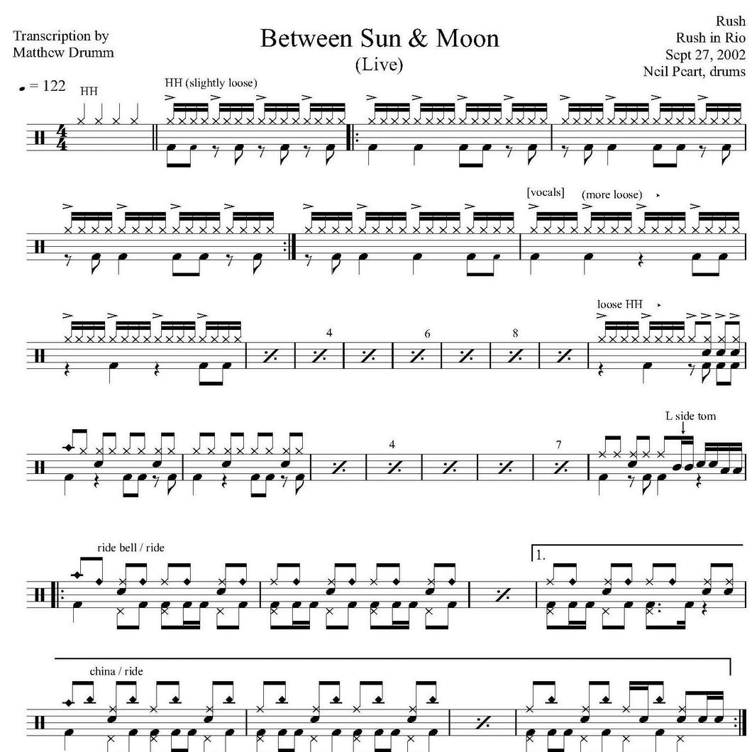 Between Sun & Moon (Live in 2002 on Vapor Trails Tour from Rush in Rio ...