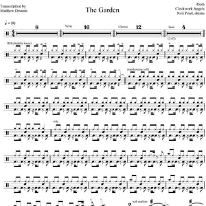 The Garden - Rush - Full Drum Transcription / Drum Sheet Music - Drumm Transcriptions