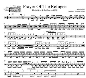 Prayer of the Refugee - Rise Against - Full Drum Transcription / Drum Sheet Music - DrumSetSheetMusic.com