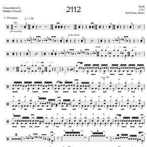 2112 (Complete Suite) - Rush - Full Drum Transcription / Drum Sheet Music - Drumm Transcriptions
