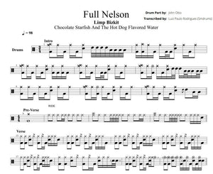 Full Nelson - Limp Bizkit - Full Drum Transcription / Drum Sheet Music - Smdrums