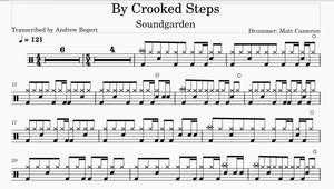 By Crooked Steps - Soundgarden - Full Drum Transcription / Drum Sheet Music - Andrew Bogert