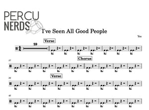 I've Seen All Good People - Yes - Full Drum Transcription / Drum Sheet Music - Percunerds Transcriptions