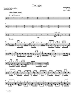 The Light - Spock's Beard - Full Drum Transcription / Drum Sheet Music - Jaslow Drum Sheets