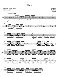 Once - Blackfield II - Full Drum Transcription / Drum Sheet Music - Jaslow Drum Sheets