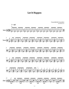 Let It Happen - Jimmy Eat World - Full Drum Transcription / Drum Sheet Music - Jaslow Drum Sheets