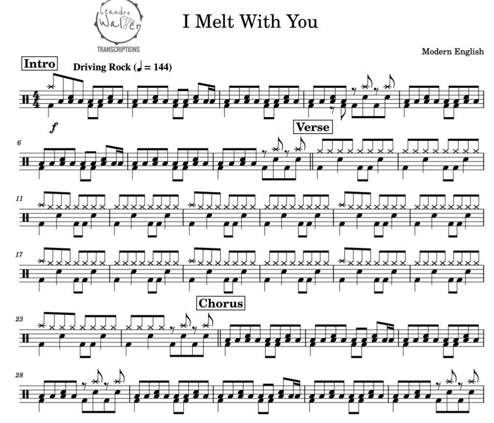 I Melt with You - Modern English - DrumI Melt with You - Modern English - Drum  