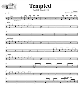 Tempted - Squeeze - Full Drum Transcription / Drum Sheet Music - DrumSetSheetMusic.com