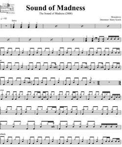 Sound of Madness - Shinedown - Full Drum Transcription / Drum Sheet Music - DrumSetSheetMusic.com