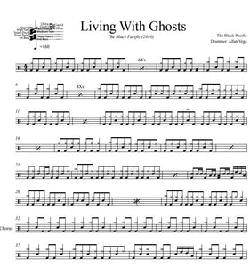 Living with Ghosts - The Black Pacific - Full Drum Transcription / Drum Sheet Music - DrumSetSheetMusic.com
