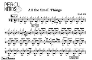 All the Small Things - Blink 182 - Full Drum Transcription / Drum Sheet Music - Percunerds Transcriptions