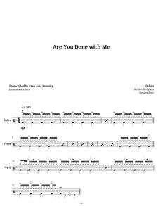 Are You Done with Me - Delain - Full Drum Transcription / Drum Sheet Music - Jaslow Drum Sheets