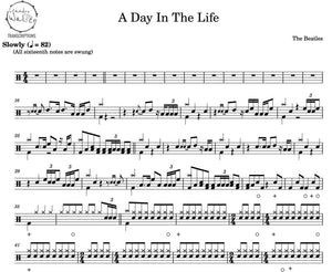A Day in the Life - The Beatles - Full Drum Transcription / Drum Sheet Music - Percunerds Transcriptions