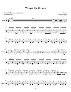 We Are the Others - Delain - Full Drum Transcription / Drum Sheet Music - Jaslow Drum Sheets