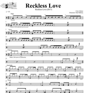 Reckless Love - Cory Asbury - Full Drum Transcription / Drum Sheet Music - DrumSetSheetMusic.com