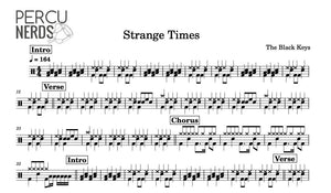 Strange Times - The Black Keys - Full Drum Transcription / Drum Sheet Music - Percunerds Transcriptions