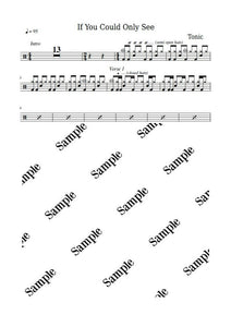 If You Could Only See - Tonic - Full Drum Transcription / Drum Sheet Music - KiwiDrums