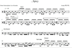 Spicy - Aespa (에스파) - Full Drum Transcription / Drum Sheet Music - Leo Alvarado