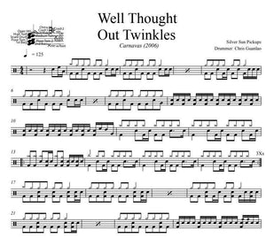 Well Thought Out Twinkles - Silversun Pickups - Full Drum Transcription / Drum Sheet Music - DrumSetSheetMusic.com