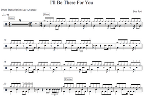 I'll Be There for You - Bon Jovi - Full Drum Transcription / Drum Sheet Music - Leo Alvarado