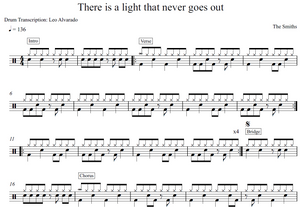 There Is a Light That Never Goes Out - The Smiths - Full Drum Transcription / Drum Sheet Music - Leo Alvarado